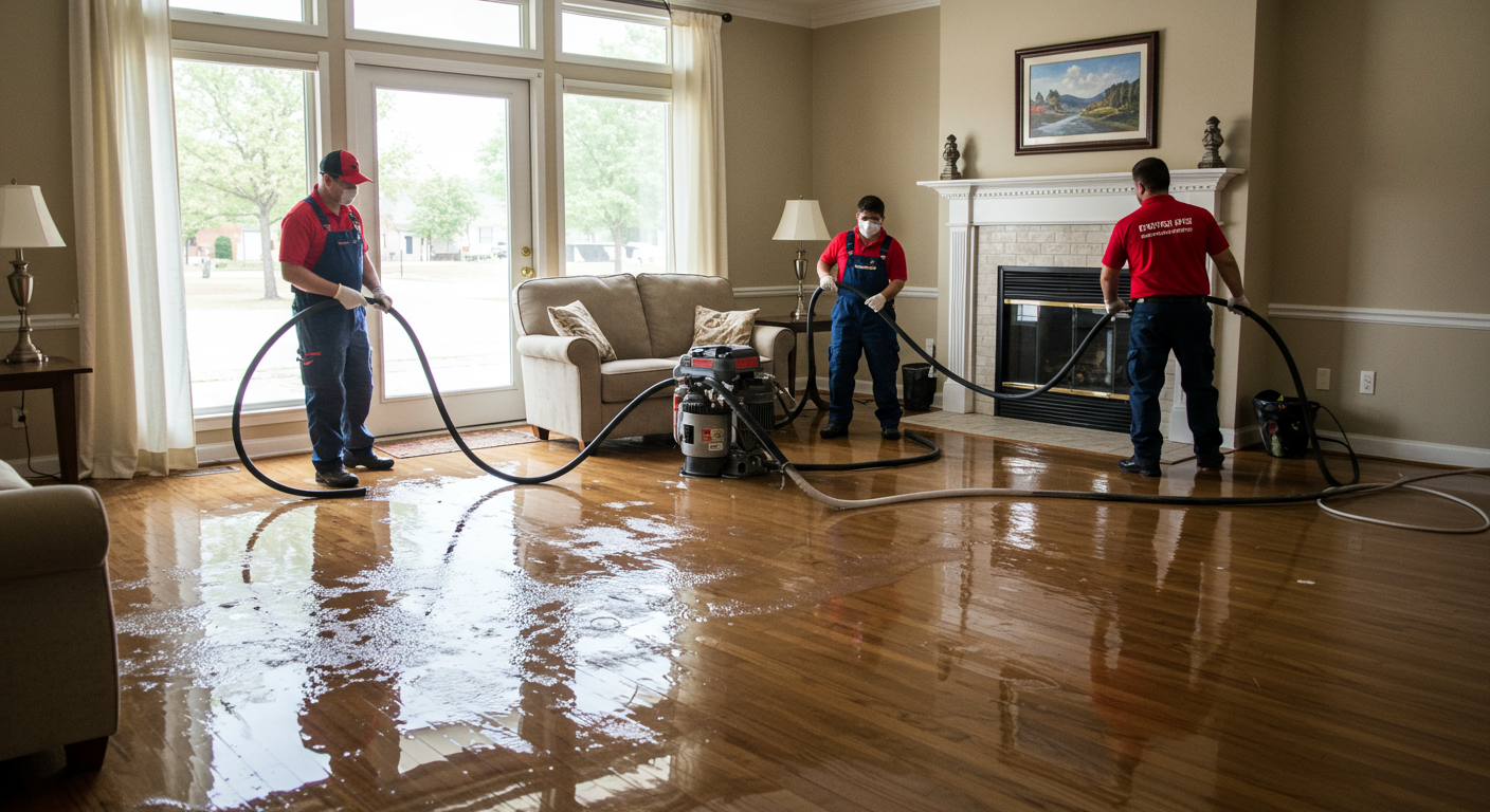Flood Cleanup in Action