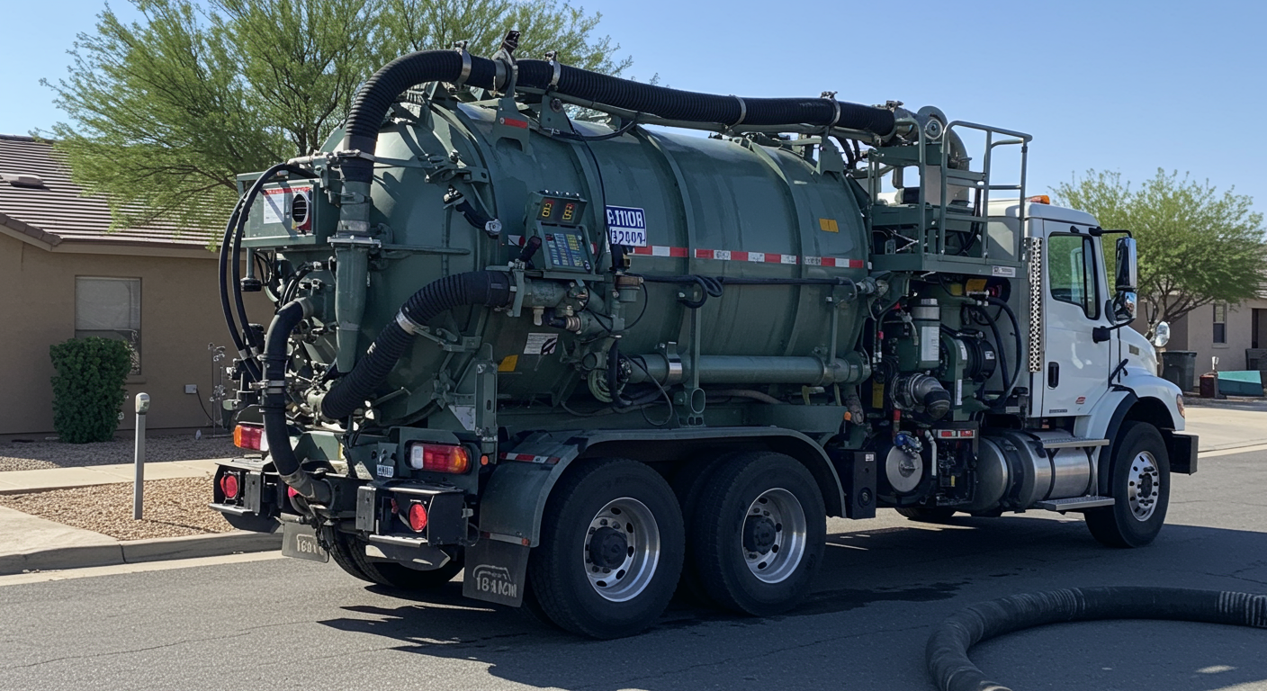 Advanced sewage remediation equipment in use